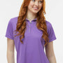 Paragon Womens Saratoga Performance Moisture Wicking Mini Mesh Short Sleeve Polo Shirt - Grape Purple