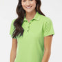 Paragon Womens Saratoga Performance Moisture Wicking Mini Mesh Short Sleeve Polo Shirt - Kiwi Green