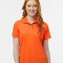 Paragon Womens Saratoga Performance Moisture Wicking Mini Mesh Short Sleeve Polo Shirt - Orange - NEW
