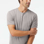 Kastlfel Mens Recycled Soft Short Sleeve Crewneck T-Shirt - Steel Grey
