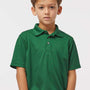 Paragon Youth Saratoga Performance Moisture Wicking Mini Mesh Short Sleeve Polo Shirt - Hunter Green