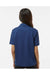 Paragon 108Y Youth Saratoga Performance Mini Mesh Short Sleeve Polo Shirt Navy Blue Model Back