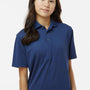 Paragon Youth Saratoga Performance Moisture Wicking Mini Mesh Short Sleeve Polo Shirt - Navy Blue