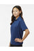 Paragon 108Y Youth Saratoga Performance Mini Mesh Short Sleeve Polo Shirt Navy Blue Model Side