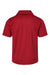 Paragon 108Y Youth Saratoga Performance Mini Mesh Short Sleeve Polo Shirt Red Flat Back