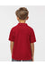 Paragon 108Y Youth Saratoga Performance Mini Mesh Short Sleeve Polo Shirt Red Model Back