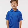 Paragon Youth Saratoga Performance Moisture Wicking Mini Mesh Short Sleeve Polo Shirt - Royal Blue - NEW