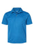 Paragon 108Y Youth Saratoga Performance Mini Mesh Short Sleeve Polo Shirt Turquoise Blue Flat Front