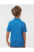 Paragon 108Y Youth Saratoga Performance Mini Mesh Short Sleeve Polo Shirt Turquoise Blue Model Back