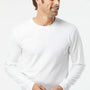 Kastlfel Mens Recycled Soft Long Sleeve Crewneck T-Shirt - White