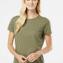 Kastlfel Womens Recycled Soft Short Sleeve Crewneck T-Shirt - Moss Green