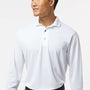 Paragon Mens Prescott Moisture Wicking Long Sleeve Polo Shirt - White