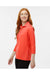 Paragon 120 Womens Lady Palm 3/4 Sleeve Polo Shirt Melon Model Side