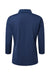 Paragon 120 Womens Lady Palm 3/4 Sleeve Polo Shirt Navy Blue Flat Back