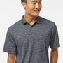 Paragon Mens Dakota Moisture Wicking Short Sleeve Polo Shirt - Heather Black