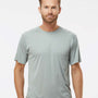Paragon Mens Islander Performance Moisture Wicking Short Sleeve Crewneck T-Shirt - Medium Grey - NEW