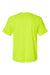 Paragon 200 Mens Islander Performance Short Sleeve Crewneck T-Shirt Safety Green Flat Back