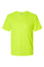 Paragon 200 Mens Islander Performance Short Sleeve Crewneck T-Shirt Safety Green Flat Front