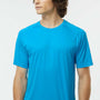 Paragon Mens Islander Performance Moisture Wicking Short Sleeve Crewneck T-Shirt - Turquoise Blue