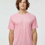 Paragon Mens Islander Performance Moisture Wicking Short Sleeve Crewneck T-Shirt - Charity Pink - NEW
