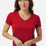 Paragon Womens Vera Moisture Wicking Short Sleeve V-Neck T-Shirt - Red