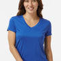 Paragon Womens Vera Moisture Wicking Short Sleeve V-Neck T-Shirt - Royal Blue