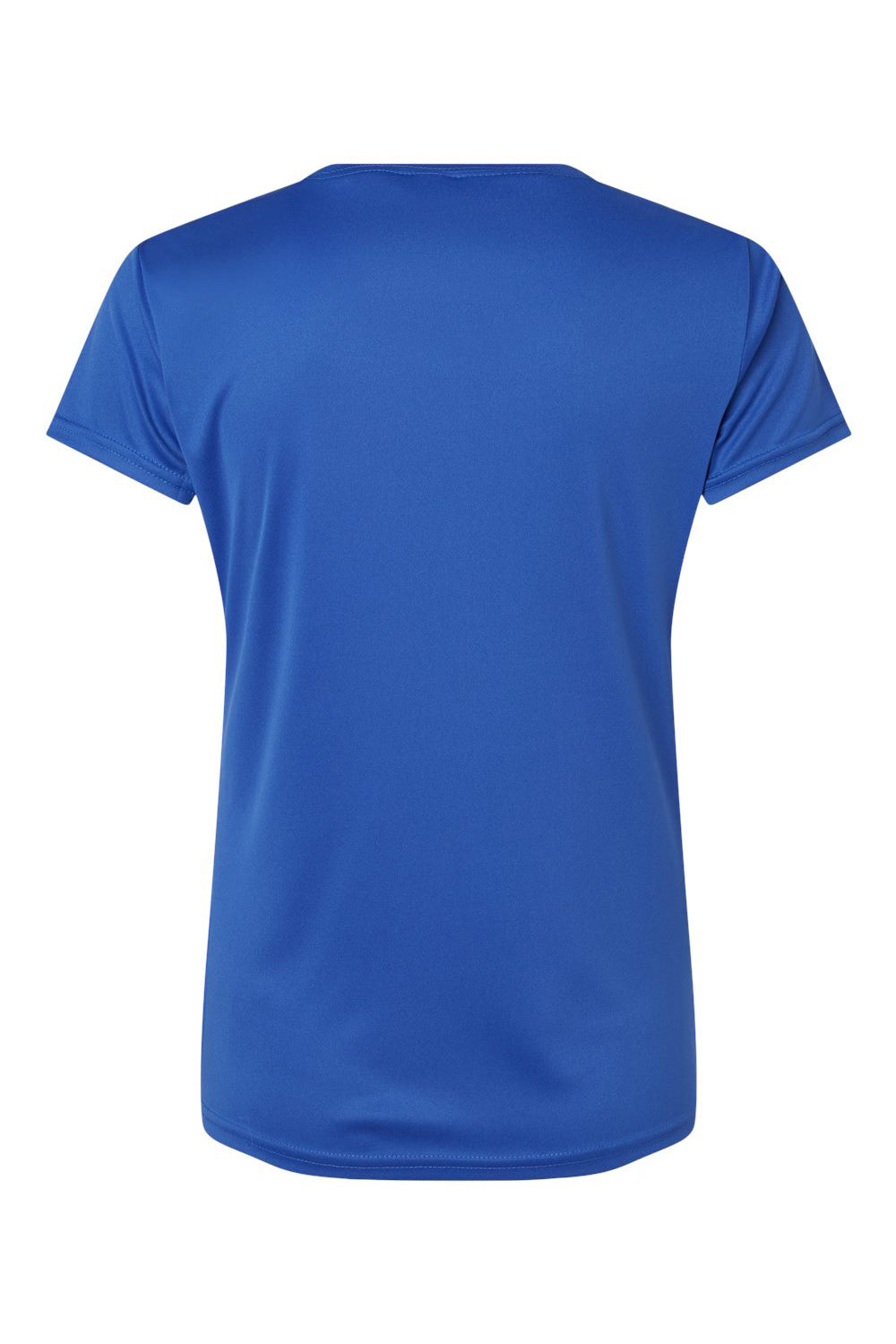 Paragon 204 Womens Islander Performance Short Sleeve Crewneck T-Shirt Royal Blue Flat Back