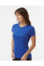 Paragon 204 Womens Islander Performance Short Sleeve Crewneck T-Shirt Royal Blue Model Side