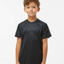 Paragon Youth Islander Performance Moisture Wicking Short Sleeve Crewneck T-Shirt - Black - NEW