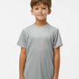 Paragon Youth Islander Performance Moisture Wicking Short Sleeve Crewneck T-Shirt - Medium Grey - NEW
