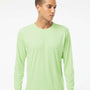 Paragon Mens Islander Performance Moisture Wicking Long Sleeve Crewneck T-Shirt - Limeade Green - NEW