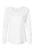 Paragon 214 Womens Islander Performance Long Sleeve Scoop Neck T-Shirt White Flat Front