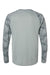 Paragon 216 Mens Cayman Performance Camo Colorblocked Long Sleeve Crewneck T-Shirt Medium Grey Flat Back