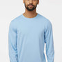 Paragon Mens Aruba Extreme Performance Moisture Wicking Long Sleeve Crewneck T-Shirt - Blue Mist