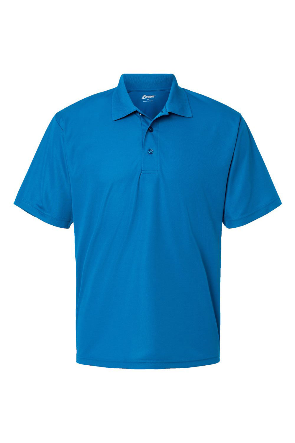 Paragon 500 Mens Sebring Performance Short Sleeve Polo Shirt Turquoise Blue Flat Front