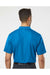 Paragon 500 Mens Sebring Performance Short Sleeve Polo Shirt Turquoise Blue Model Back