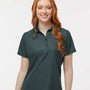 Paragon Womens Sebring Performance Moisture Wicking Short Sleeve Polo Shirt - Carbon Grey - NEW