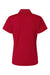 Paragon 504 Womens Sebring Performance Short Sleeve Polo Shirt Deep Red Flat Back