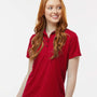 Paragon Womens Sebring Performance Moisture Wicking Short Sleeve Polo Shirt - Deep Red - NEW