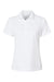 Paragon 504 Womens Sebring Performance Short Sleeve Polo Shirt White Flat Front