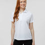 Paragon Womens Sebring Performance Moisture Wicking Short Sleeve Polo Shirt - White - NEW