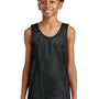 A4 Youth Reversible Moisture Wicking Mesh Tank Top - Black/White