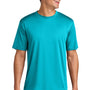 A4 Mens Performance Moisture Wicking Short Sleeve Crewneck T-Shirt - Electric Blue
