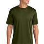 A4 Mens Performance Moisture Wicking Short Sleeve Crewneck T-Shirt - Military Green