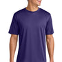 A4 Mens Performance Moisture Wicking Short Sleeve Crewneck T-Shirt - Purple