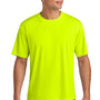 A4 Mens Performance Moisture Wicking Short Sleeve Crewneck T-Shirt - Safety Yellow
