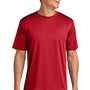 A4 Mens Performance Moisture Wicking Short Sleeve Crewneck T-Shirt - Scarlet Red