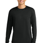 A4 Mens Performance Moisture Wicking Long Sleeve Crewneck T-Shirt - Black