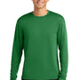 A4 Mens Performance Moisture Wicking Long Sleeve Crewneck T-Shirt - Kelly Green