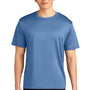 A4 Mens Sprint Performance Moisture Wicking Short Sleeve Crewneck T-Shirt - Light Blue